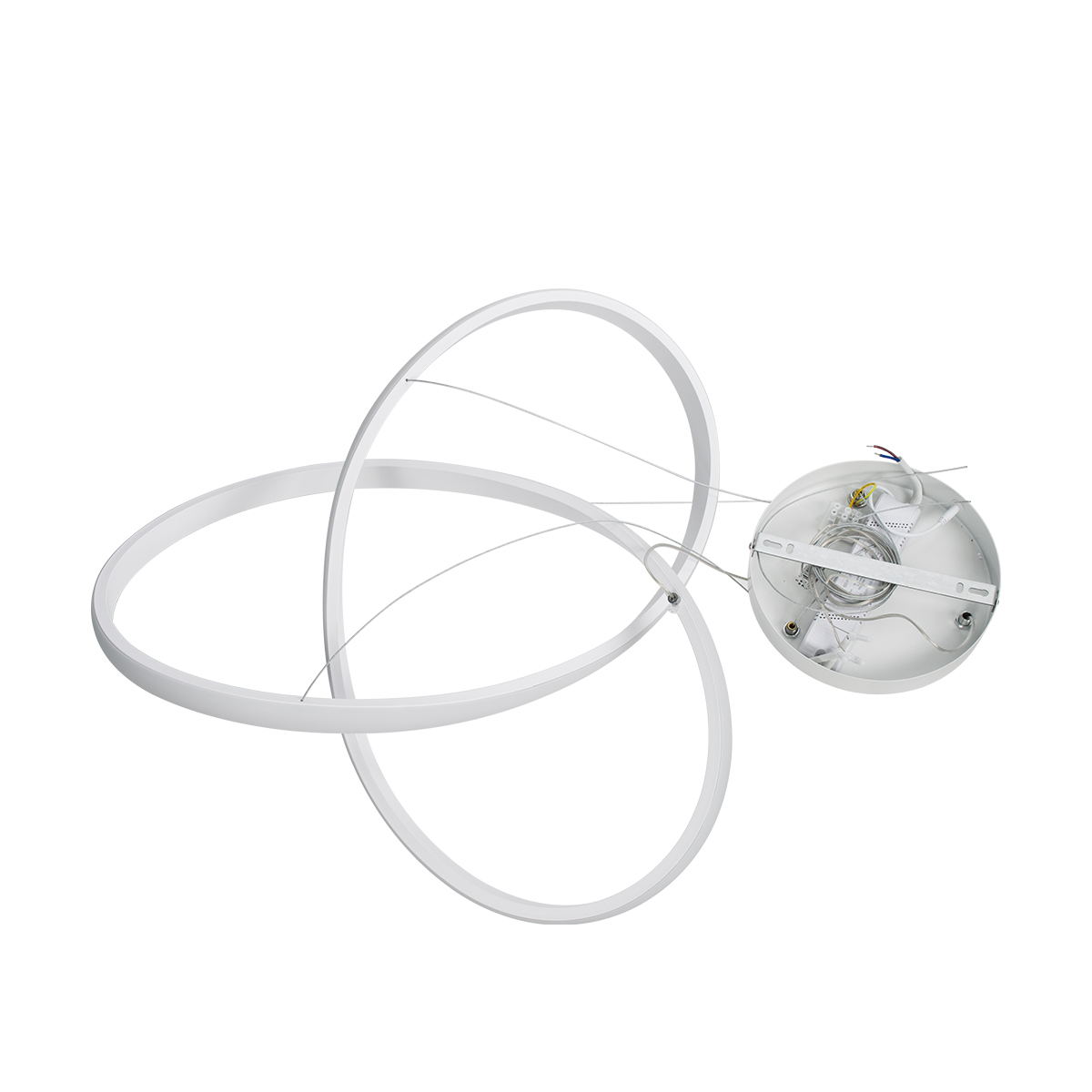 GLOBOSTAR® DEXTER 61050 Μοντέρνο Κρεμαστό Φωτιστικό Οροφής LED 72W 8064lm 300° AC 220-240V IP20 Ρυθμιζόμενο Λευκό CCT με Χειριστήριο από 2700K έως 6000K Dimmable - Lumileds SMD Chip - Λευκό Ματ - Μ56 x Π56 x Υ14cm - 3 Χρόνια Εγγύηση - Image 7