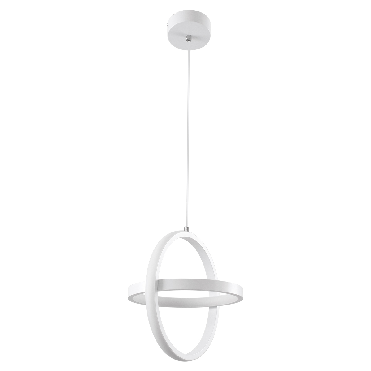 GLOBOSTAR® ALICE 61056 Μοντέρνο Κρεμαστό Φωτιστικό Οροφής LED 20W 2400lm 300° AC 220-240V IP20 Ρυθμιζόμενο Λευκό CCT με On/Off 2700K/4500K/6000K - Lumileds SMD Chip - Λευκό Ματ - Μ25 x Π22 x Υ25cm - 3 Χρόνια Εγγύηση - Image 4