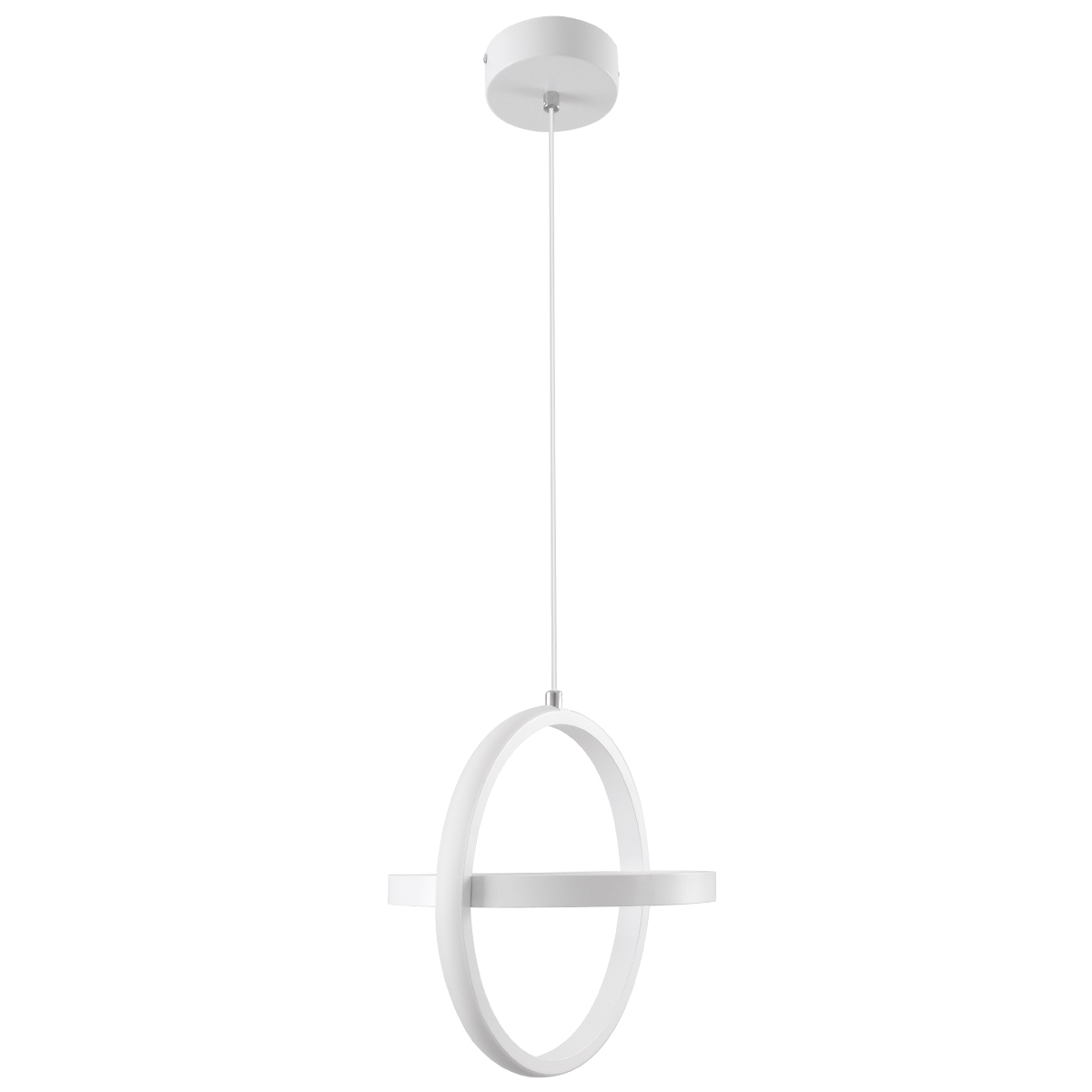 GLOBOSTAR® ALICE 61056 Μοντέρνο Κρεμαστό Φωτιστικό Οροφής LED 20W 2400lm 300° AC 220-240V IP20 Ρυθμιζόμενο Λευκό CCT με On/Off 2700K/4500K/6000K - Lumileds SMD Chip - Λευκό Ματ - Μ25 x Π22 x Υ25cm - 3 Χρόνια Εγγύηση - Image 5