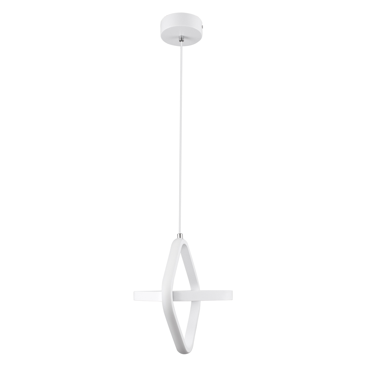 GLOBOSTAR® ROSE 61065 Μοντέρνο Κρεμαστό Φωτιστικό Οροφής LED 22W 2640lm 300° AC 220-240V IP20 Ρυθμιζόμενο Λευκό CCT με On/Off 2700K/4500K/6000K - Lumileds SMD Chip - Λευκό Ματ - Μ24 x Π22 x Υ24cm - 3 Χρόνια Εγγύηση - Image 5