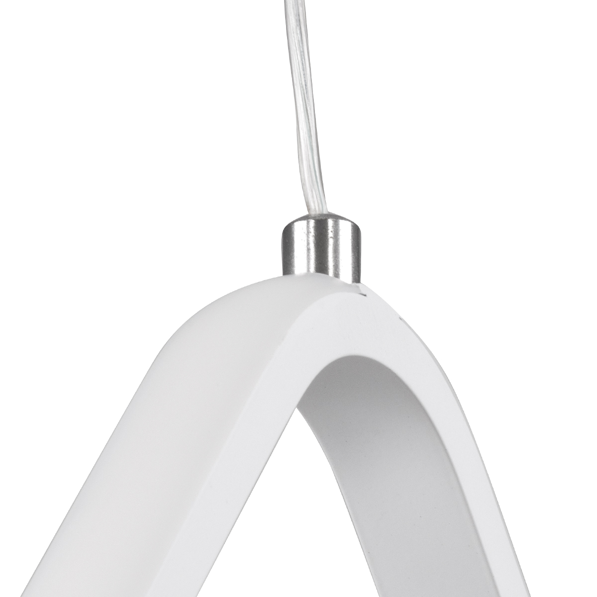 GLOBOSTAR® ROSE 61065 Μοντέρνο Κρεμαστό Φωτιστικό Οροφής LED 22W 2640lm 300° AC 220-240V IP20 Ρυθμιζόμενο Λευκό CCT με On/Off 2700K/4500K/6000K - Lumileds SMD Chip - Λευκό Ματ - Μ24 x Π22 x Υ24cm - 3 Χρόνια Εγγύηση - Image 8