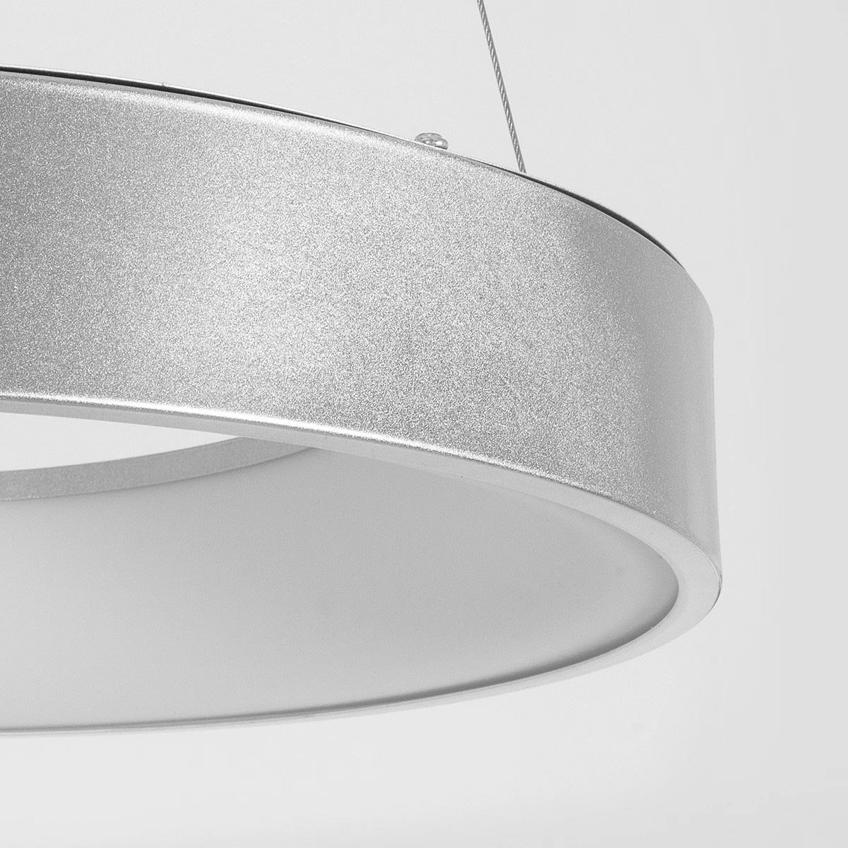 GLOBOSTAR® SALEM 61242 Μοντέρνο Κρεμαστό Φωτιστικό Οροφής LED 75W 8625lm 120° AC 220-240V IP20 Ρυθμιζόμενο Λευκό CCT με Χειριστήριο από 2700K έως 6000K Dimmable - Lumileds SMD Chip - Γκρι - Μ45 x Π45 x Υ6cm - 3 Χρόνια Εγγύηση - Image 6