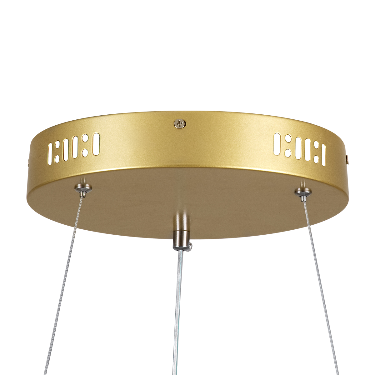 GLOBOSTAR® SALEM 61247 Μοντέρνο Κρεμαστό Φωτιστικό Οροφής LED 105W 12075lm 120° AC 220-240V IP20 Ρυθμιζόμενο Λευκό CCT με Χειριστήριο από 2700K έως 6000K Dimmable - Lumileds SMD Chip - Χρυσό - Μ60 x Π60 x Υ6cm - 3 Χρόνια Εγγύηση - Image 7