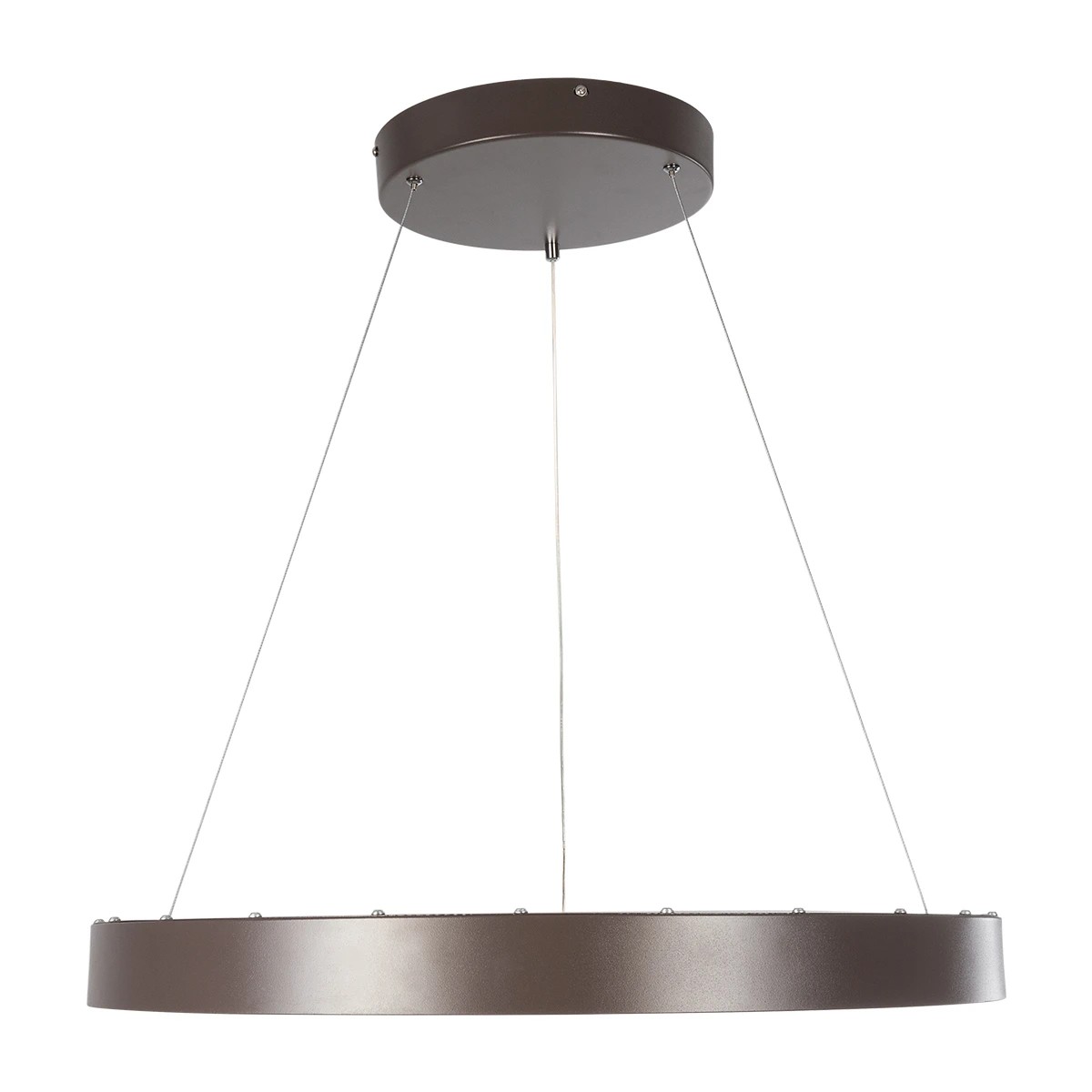 GLOBOSTAR® SALEM 61248 Μοντέρνο Κρεμαστό Φωτιστικό Οροφής LED 105W 12075lm 120° AC 220-240V IP20 Ρυθμιζόμενο Λευκό CCT με Χειριστήριο από 2700K έως 6000K Dimmable - Lumileds SMD Chip - Καφέ Ματ - Μ60 x Π60 x Υ6cm - 3 Χρόνια Εγγύηση - Image 3