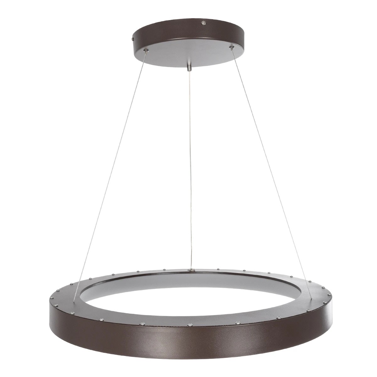 GLOBOSTAR® SALEM 61248 Μοντέρνο Κρεμαστό Φωτιστικό Οροφής LED 105W 12075lm 120° AC 220-240V IP20 Ρυθμιζόμενο Λευκό CCT με Χειριστήριο από 2700K έως 6000K Dimmable - Lumileds SMD Chip - Καφέ Ματ - Μ60 x Π60 x Υ6cm - 3 Χρόνια Εγγύηση - Image 4