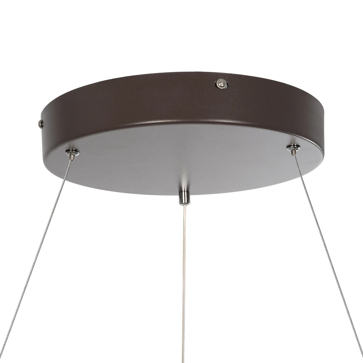 GLOBOSTAR® SALEM 61248 Μοντέρνο Κρεμαστό Φωτιστικό Οροφής LED 105W 12075lm 120° AC 220-240V IP20 Ρυθμιζόμενο Λευκό CCT με Χειριστήριο από 2700K έως 6000K Dimmable - Lumileds SMD Chip - Καφέ Ματ - Μ60 x Π60 x Υ6cm - 3 Χρόνια Εγγύηση - Image 6