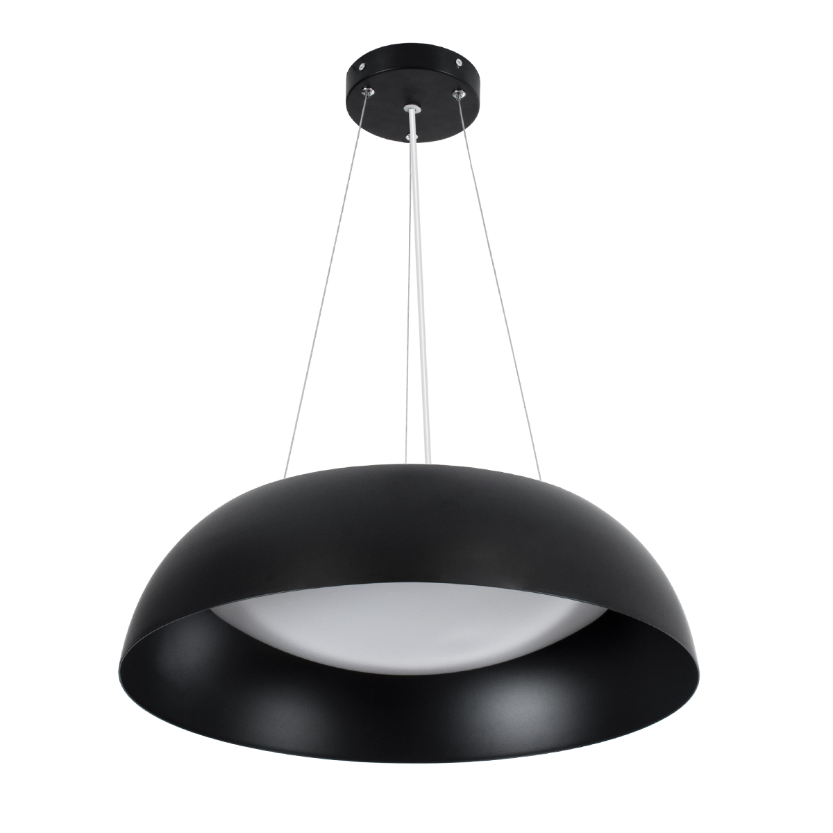 GLOBOSTAR® ANATOLIA 61267 Μοντέρνο Κρεμαστό Φωτιστικό Οροφής LED 60W 6900lm 120° AC 220-240V IP20 Ρυθμιζόμενο Λευκό CCT με Χειριστήριο από 2700K έως 6000K Dimmable - Lumileds SMD Chip - Μαύρο Ματ - Μ43 x Π43 x Υ11cm - 3 Χρόνια Εγγύηση - Image 3