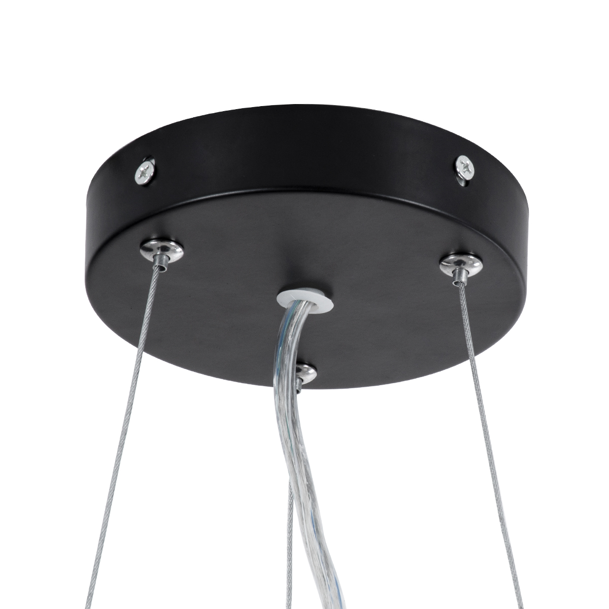 GLOBOSTAR® ANATOLIA 61267 Μοντέρνο Κρεμαστό Φωτιστικό Οροφής LED 60W 6900lm 120° AC 220-240V IP20 Ρυθμιζόμενο Λευκό CCT με Χειριστήριο από 2700K έως 6000K Dimmable - Lumileds SMD Chip - Μαύρο Ματ - Μ43 x Π43 x Υ11cm - 3 Χρόνια Εγγύηση - Image 7