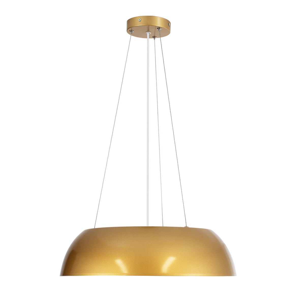 GLOBOSTAR® ANATOLIA 61268 Μοντέρνο Κρεμαστό Φωτιστικό Οροφής LED 60W 6900lm 120° AC 220-240V IP20 Ρυθμιζόμενο Λευκό CCT με Χειριστήριο από 2700K έως 6000K Dimmable - Lumileds SMD Chip - Χρυσό - Μ43 x Π43 x Υ11cm - 3 Χρόνια Εγγύηση - Image 4