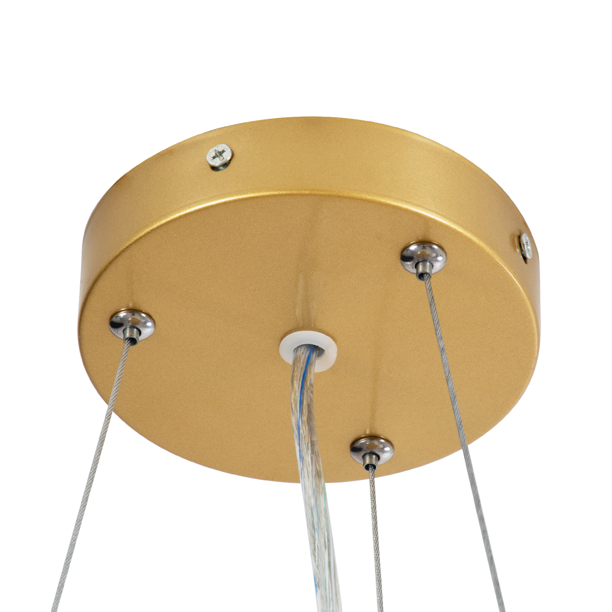 GLOBOSTAR® ANATOLIA 61268 Μοντέρνο Κρεμαστό Φωτιστικό Οροφής LED 60W 6900lm 120° AC 220-240V IP20 Ρυθμιζόμενο Λευκό CCT με Χειριστήριο από 2700K έως 6000K Dimmable - Lumileds SMD Chip - Χρυσό - Μ43 x Π43 x Υ11cm - 3 Χρόνια Εγγύηση - Image 7