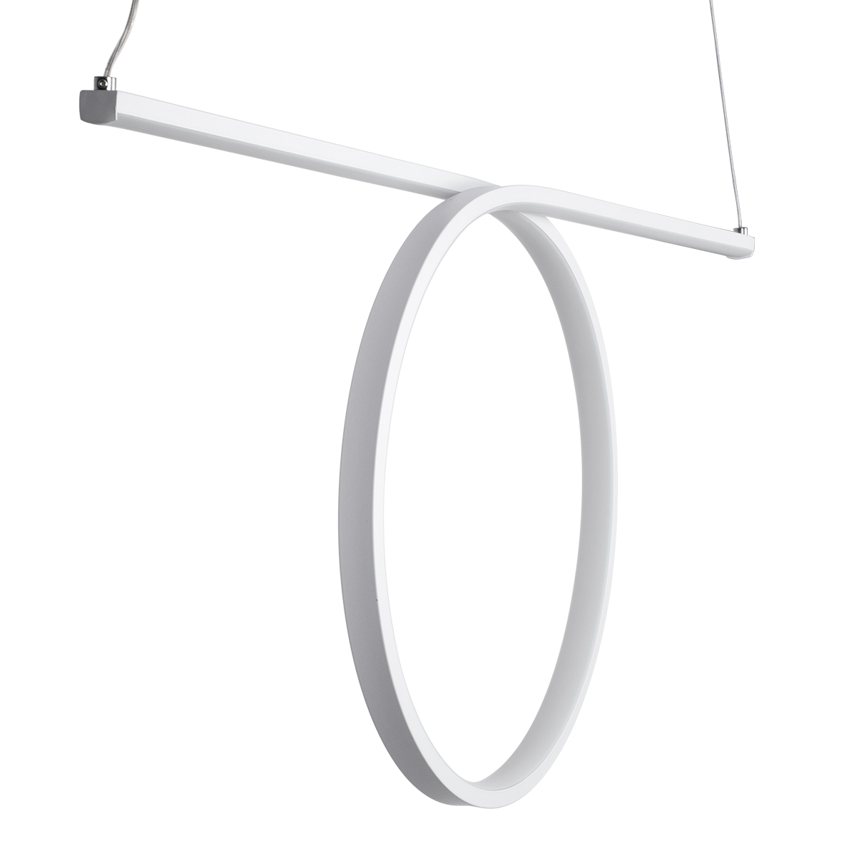 GLOBOSTAR® ROME 61295 Μοντέρνο Κρεμαστό Φωτιστικό Οροφής LED 24W 2640lm 200° AC 220-240V IP20 Ρυθμιζόμενο Λευκό CCT με On/Off 2700K/4500K/6000K - Lumileds SMD Chip - Λευκό Ματ - Μ65.5 x Π4 x Υ33cm - 3 Χρόνια Εγγύηση - Image 7