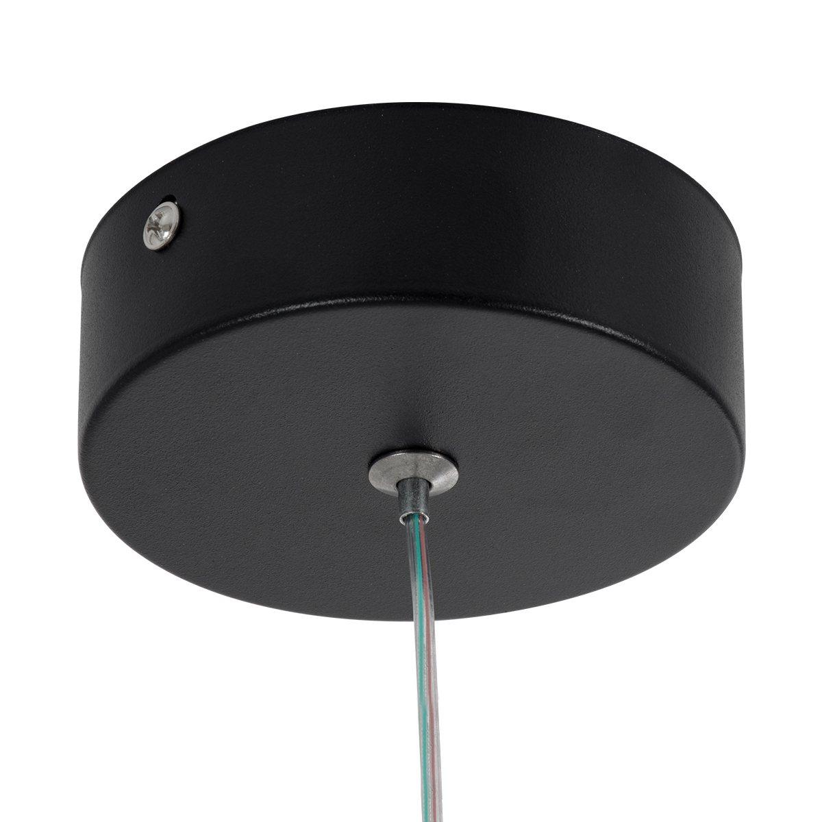 GLOBOSTAR® CEROBA 61306 Μοντέρνο Κρεμαστό Φωτιστικό Οροφής LED 12W 1320lm 360° AC 220-240V IP20 Ρυθμιζόμενο Λευκό CCT με On/Off 2700K/4500K/6000K - Lumileds SMD Chip - Μαύρο Ματ - Μ22 x Π2 x Υ22cm - 3 Χρόνια Εγγύηση - Image 7