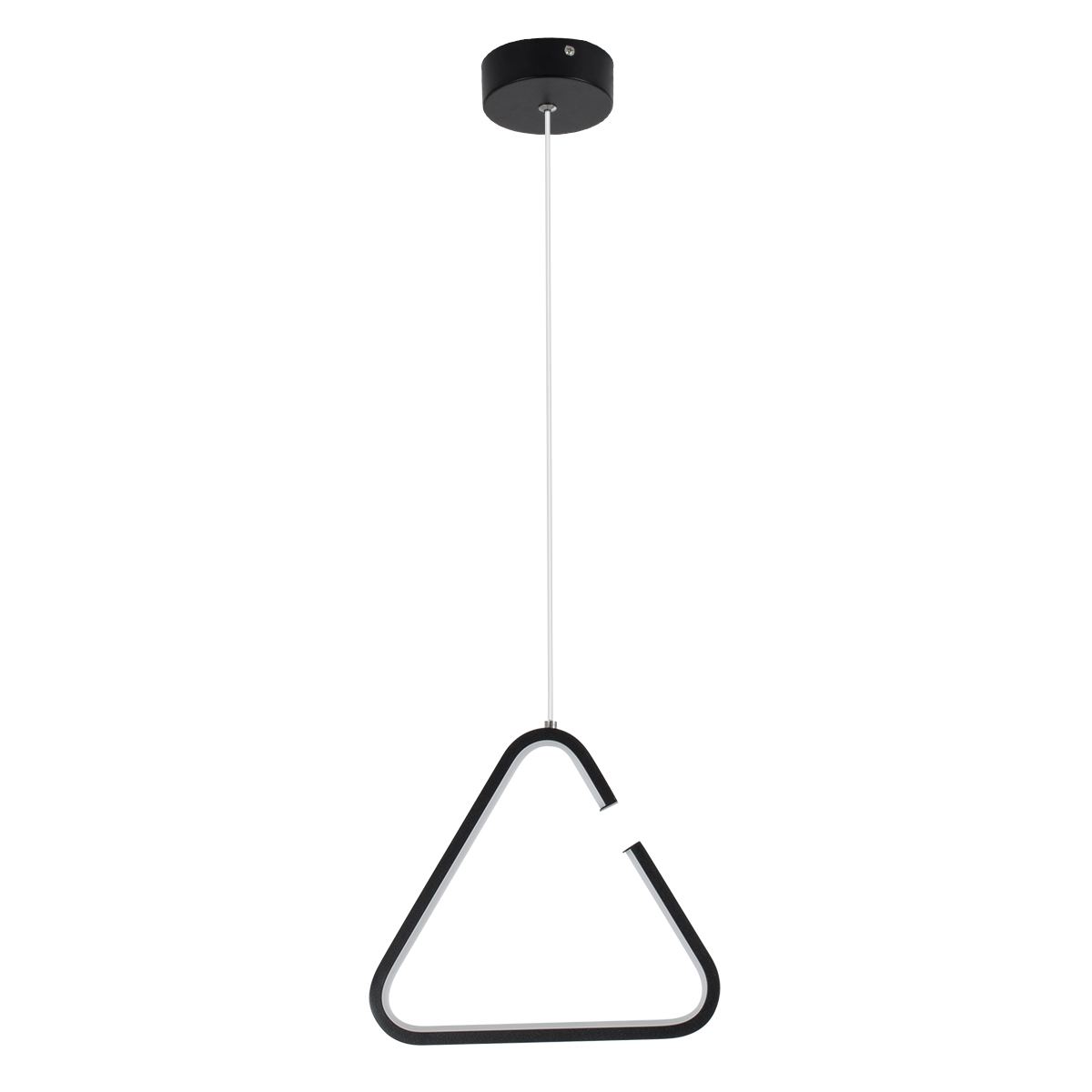 GLOBOSTAR® CEROBA 61307 Μοντέρνο Κρεμαστό Φωτιστικό Οροφής LED 12W 1320lm 360° AC 220-240V IP20 Ρυθμιζόμενο Λευκό CCT με On/Off 2700K/4500K/6000K - Lumileds SMD Chip - Μαύρο Ματ - Μ22 x Π2 x Υ22cm - 3 Χρόνια Εγγύηση - Image 5