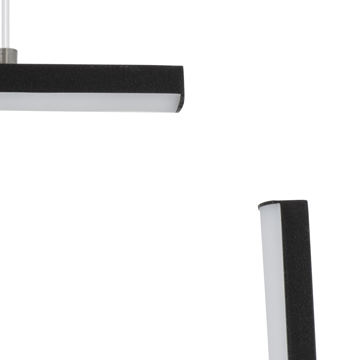 GLOBOSTAR® CEROBA 61308 Μοντέρνο Κρεμαστό Φωτιστικό Οροφής LED 12W 1320lm 360° AC 220-240V IP20 Ρυθμιζόμενο Λευκό CCT με On/Off 2700K/4500K/6000K - Lumileds SMD Chip - Μαύρο Ματ - Μ22 x Π2 x Υ22cm - 3 Χρόνια Εγγύηση - Image 8