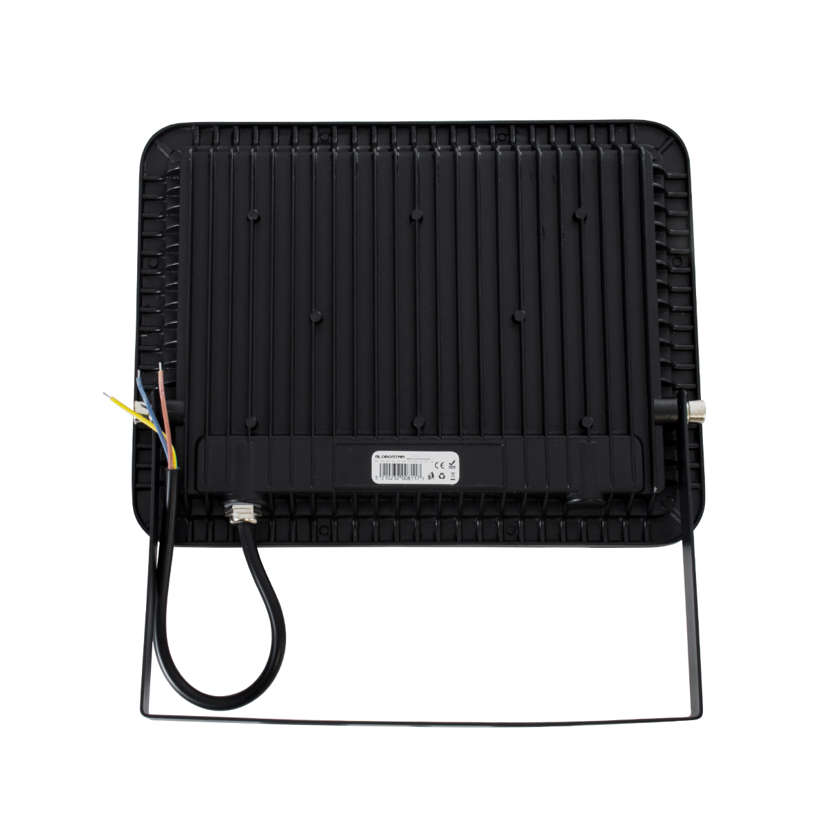 GLOBOSTAR® ATLAS 61427 Προβολέας LED 100W 11500lm 120° AC 220-240V Αδιάβροχο IP67 Θερμό Λευκό 2700K - Lumileds SMD Chip - TÜV Rheinland Certified - Μαύρο Ματ - Μ27 x Π4 x Υ21cm - 5 Χρόνια Εγγύηση - Image 5