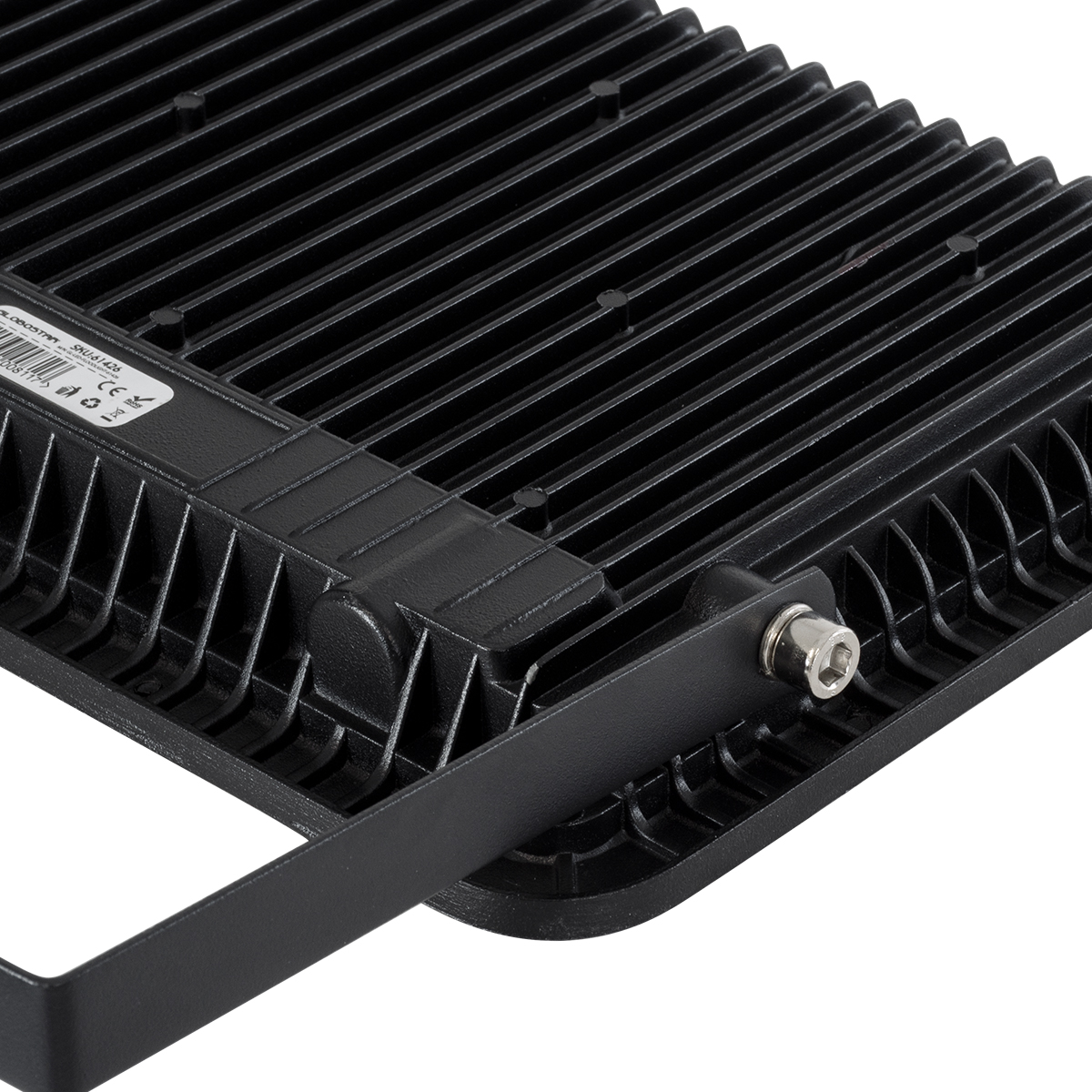 GLOBOSTAR® ATLAS 61427 Προβολέας LED 100W 11500lm 120° AC 220-240V Αδιάβροχο IP67 Θερμό Λευκό 2700K - Lumileds SMD Chip - TÜV Rheinland Certified - Μαύρο Ματ - Μ27 x Π4 x Υ21cm - 5 Χρόνια Εγγύηση - Image 7