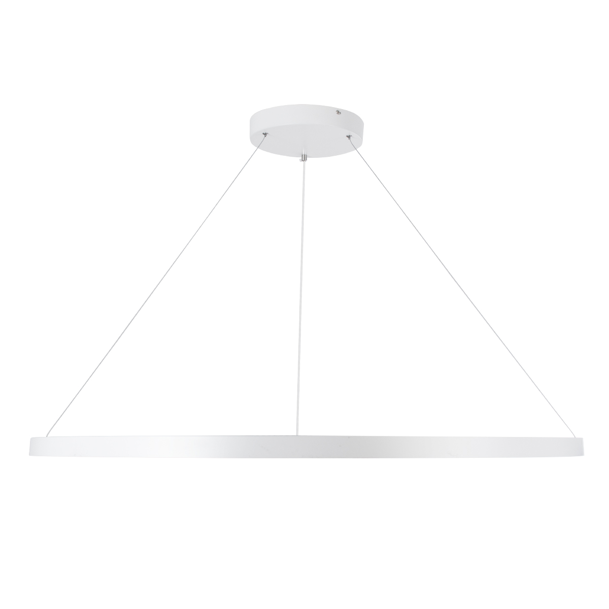 GLOBOSTAR® DIAMOND 61518 Μοντέρνο Κρεμαστό Φωτιστικό Οροφής LED 75W 8400lm 360° AC 220-240V IP20 Ρυθμιζόμενο Λευκό CCT με Χειριστήριο από 2700K έως 6000K Dimmable - Lumileds SMD Chip - Λευκό Ματ - Μ100 x Π100 x Υ90cm - 3 Χρόνια Εγγύηση - Image 4