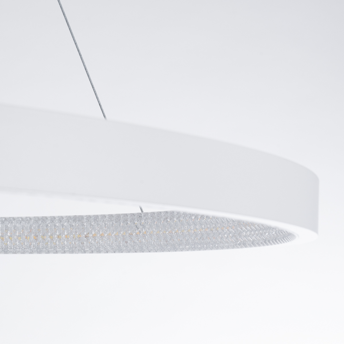 GLOBOSTAR® DIAMOND 61518 Μοντέρνο Κρεμαστό Φωτιστικό Οροφής LED 75W 8400lm 360° AC 220-240V IP20 Ρυθμιζόμενο Λευκό CCT με Χειριστήριο από 2700K έως 6000K Dimmable - Lumileds SMD Chip - Λευκό Ματ - Μ100 x Π100 x Υ90cm - 3 Χρόνια Εγγύηση - Image 6