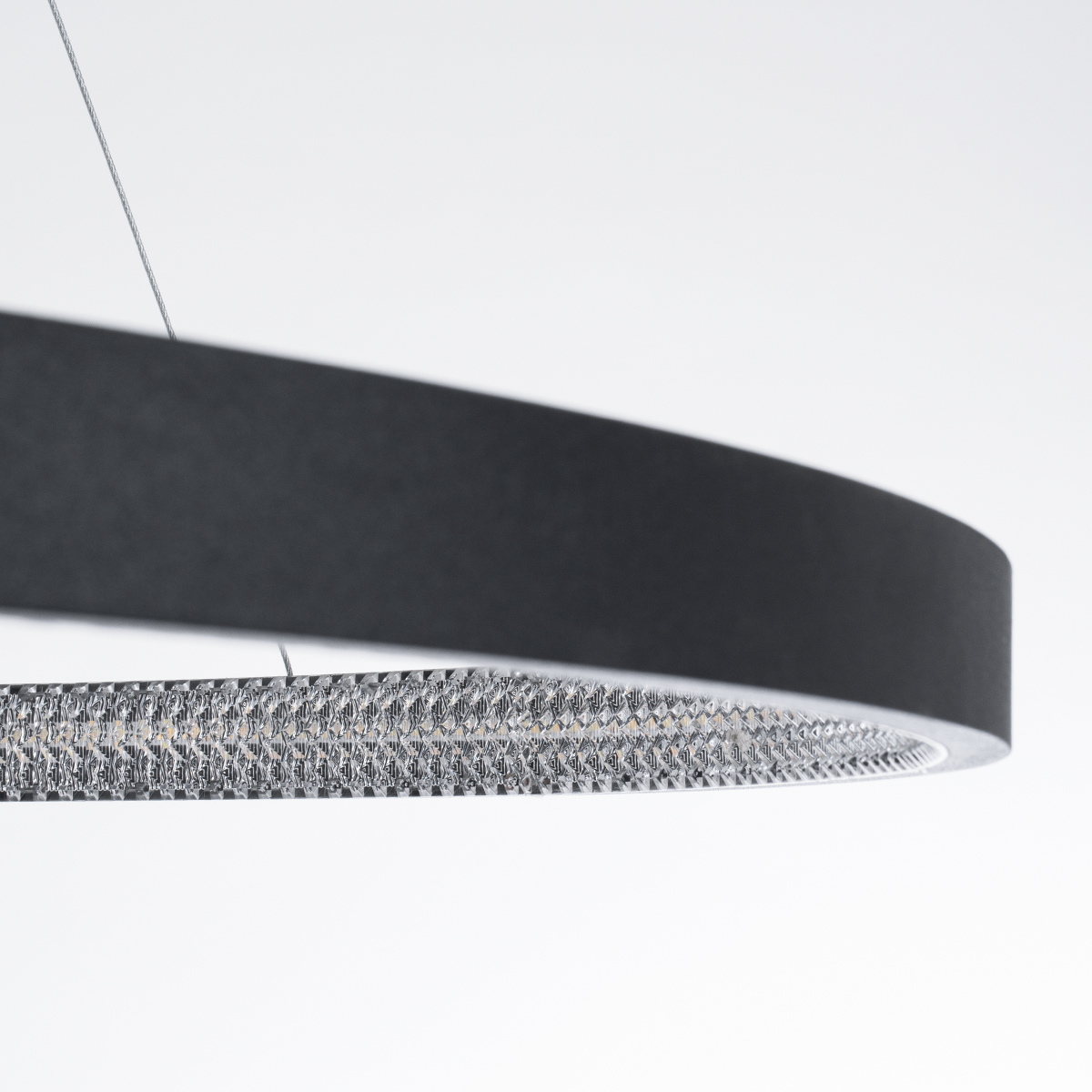 GLOBOSTAR® DIAMOND 61519 Μοντέρνο Κρεμαστό Φωτιστικό Οροφής LED 75W 8400lm 360° AC 220-240V IP20 Ρυθμιζόμενο Λευκό CCT με Χειριστήριο από 2700K έως 6000K Dimmable - Lumileds SMD Chip - Μαύρο Ματ - Μ100 x Π100 x Υ90cm - 3 Χρόνια Εγγύηση - Image 6