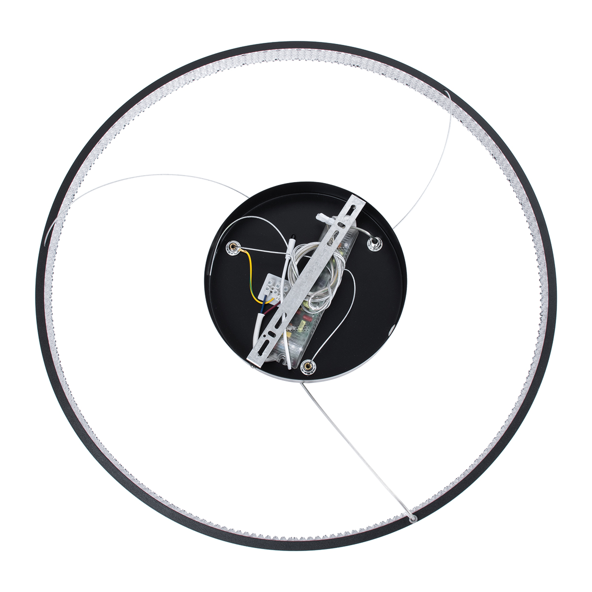 GLOBOSTAR® DIAMOND 61522 Μοντέρνο Κρεμαστό Φωτιστικό Οροφής LED 45W 5040lm 360° AC 220-240V IP20 Ρυθμιζόμενο Λευκό CCT με Χειριστήριο από 2700K έως 6000K Dimmable - Lumileds SMD Chip - Μαύρο Ματ - Μ60 x Π60 x Υ3cm - 3 Χρόνια Εγγύηση - Image 8