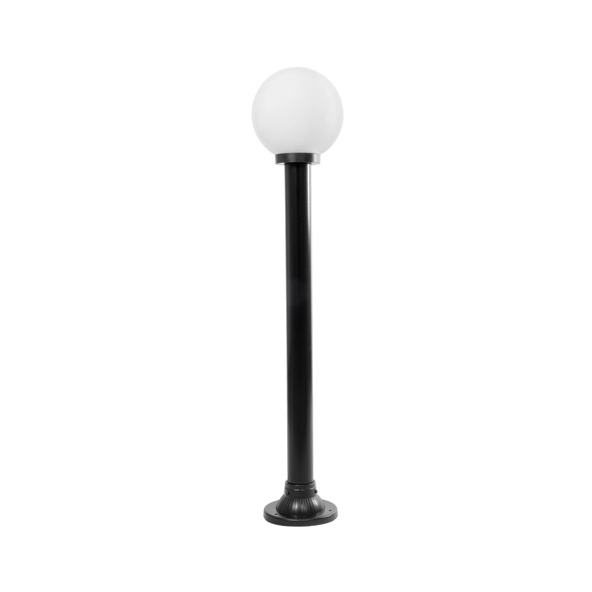 GLOBOSTAR® AGROS 61596 Φωτιστικό Κολωνάκι Κήπου με Ντουί 1 x E27 AC 220-240V Αδιάβροχο IP65 - Λευκό & Μαύρο - Μ20 x Π20 x Υ100cm - Image 4