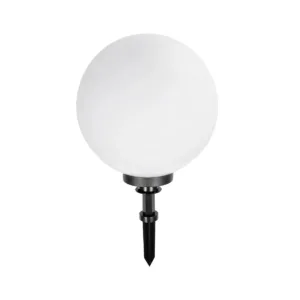 GLOBOSTAR® AGROS 61709 Φωτιστικό Κήπου / Καρφωτό με Ντουί 1 x E27 AC 220-240V Αδιάβροχο IP65 - Λευκό & Μάυρο - Μ40 x Π40 x Υ74cm
