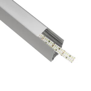 GLOBOSTAR® ALP-LINEAR LUMILINE 61765-3M Επιφανειακό / Κρεμαστό / Επιτοίχιο Προφίλ Αλουμινίου με Λευκό Γαλακτερό Πατητό Κάλυμμα για Ταινίες LED IP20 - Γκρι Ανθρακί Ματ - Μ300 x Π3.5 x Υ7cm
