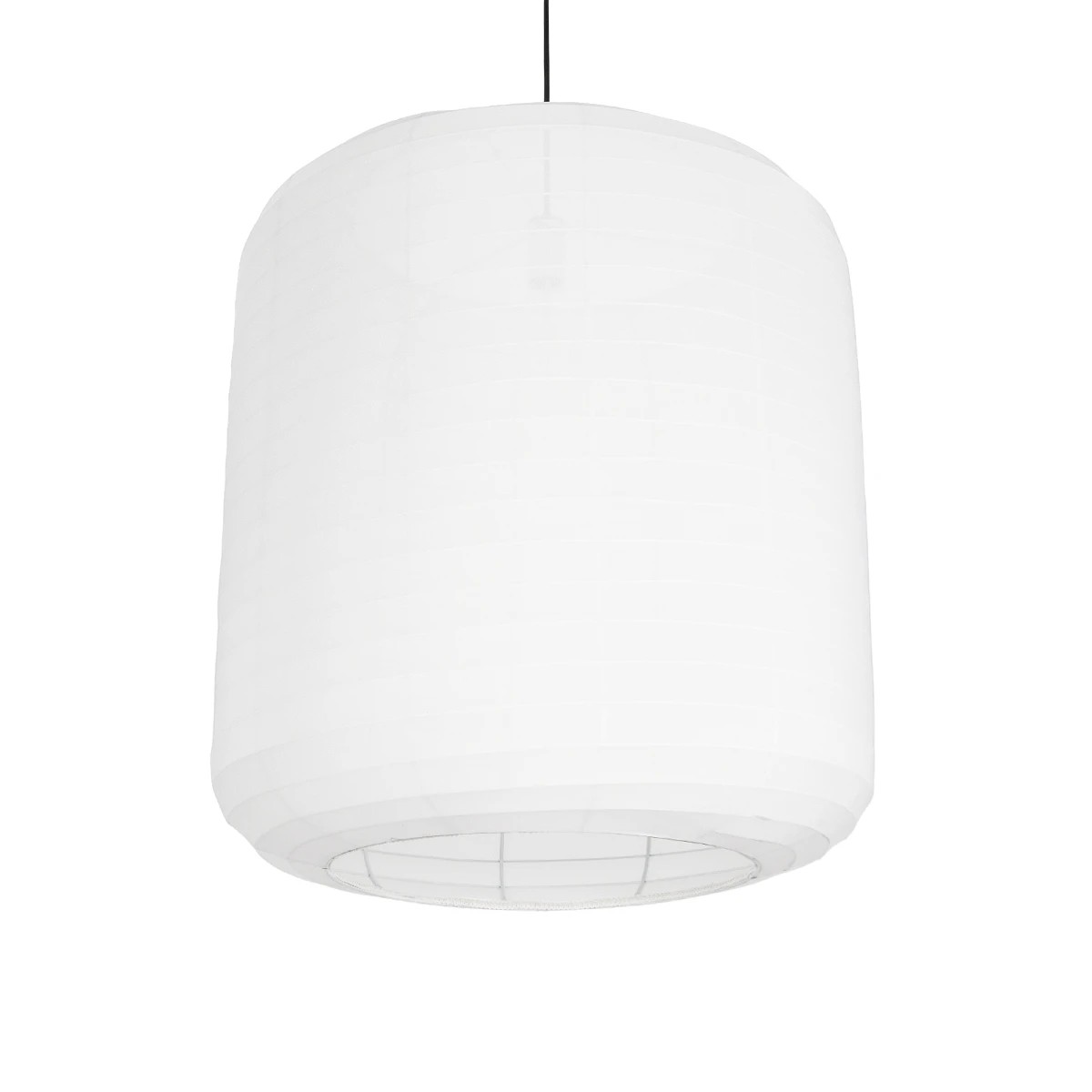 GLOBOSTAR® ROMINA 62001 Μοντέρνο Κρεμαστό Φωτιστικό Οροφής με Ντουί 1 x E27 AC 220-240V IP20 - Λευκό - Μ60 x Π60 x Υ65cm
