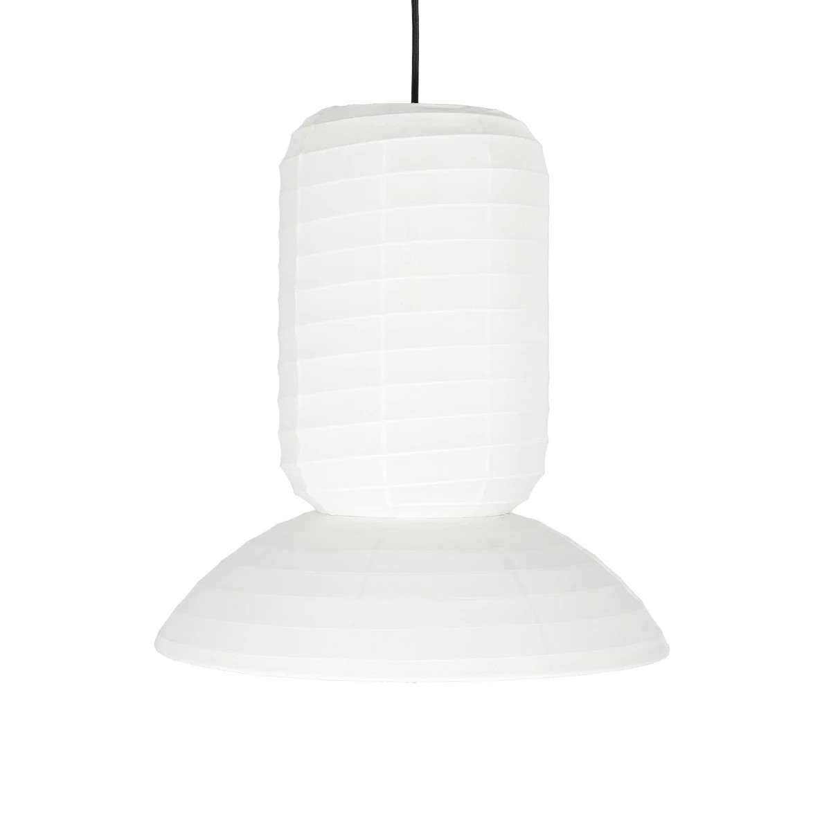 GLOBOSTAR® ROMINA 62002 Μοντέρνο Κρεμαστό Φωτιστικό Οροφής με Ντουί 1 x E27 AC 220-240V IP20 - Λευκό - Μ40 x Π40 x Υ42.5cm - Image 4