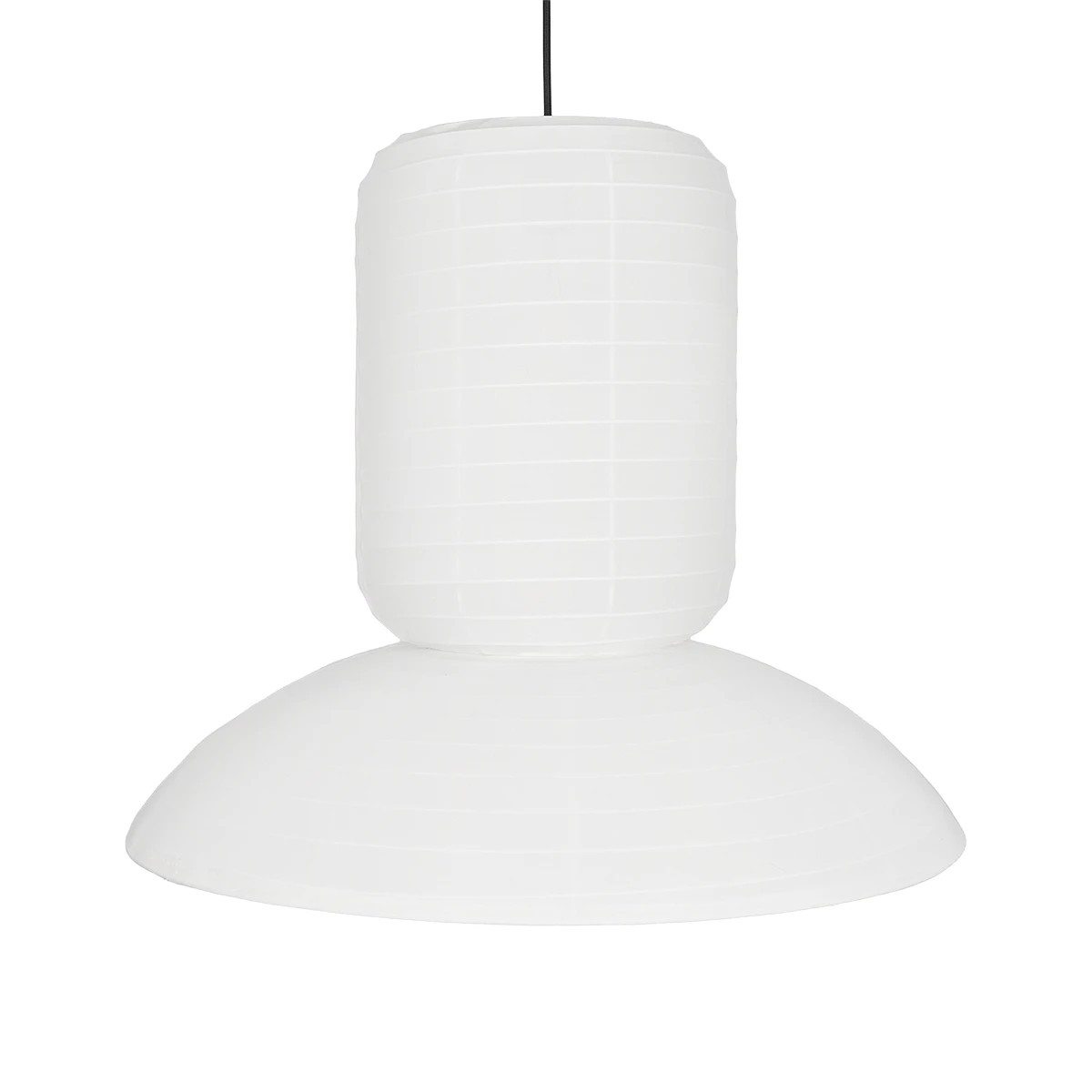 GLOBOSTAR® ROMINA 62003 Μοντέρνο Κρεμαστό Φωτιστικό Οροφής με Ντουί 1 x E27 AC 220-240V IP20 - Λευκό - Μ60 x Π60 x Υ51cm - Image 4