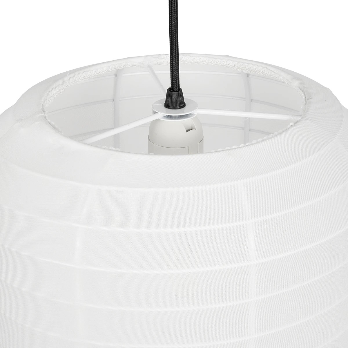 GLOBOSTAR® ROMINA 62003 Μοντέρνο Κρεμαστό Φωτιστικό Οροφής με Ντουί 1 x E27 AC 220-240V IP20 - Λευκό - Μ60 x Π60 x Υ51cm - Image 7