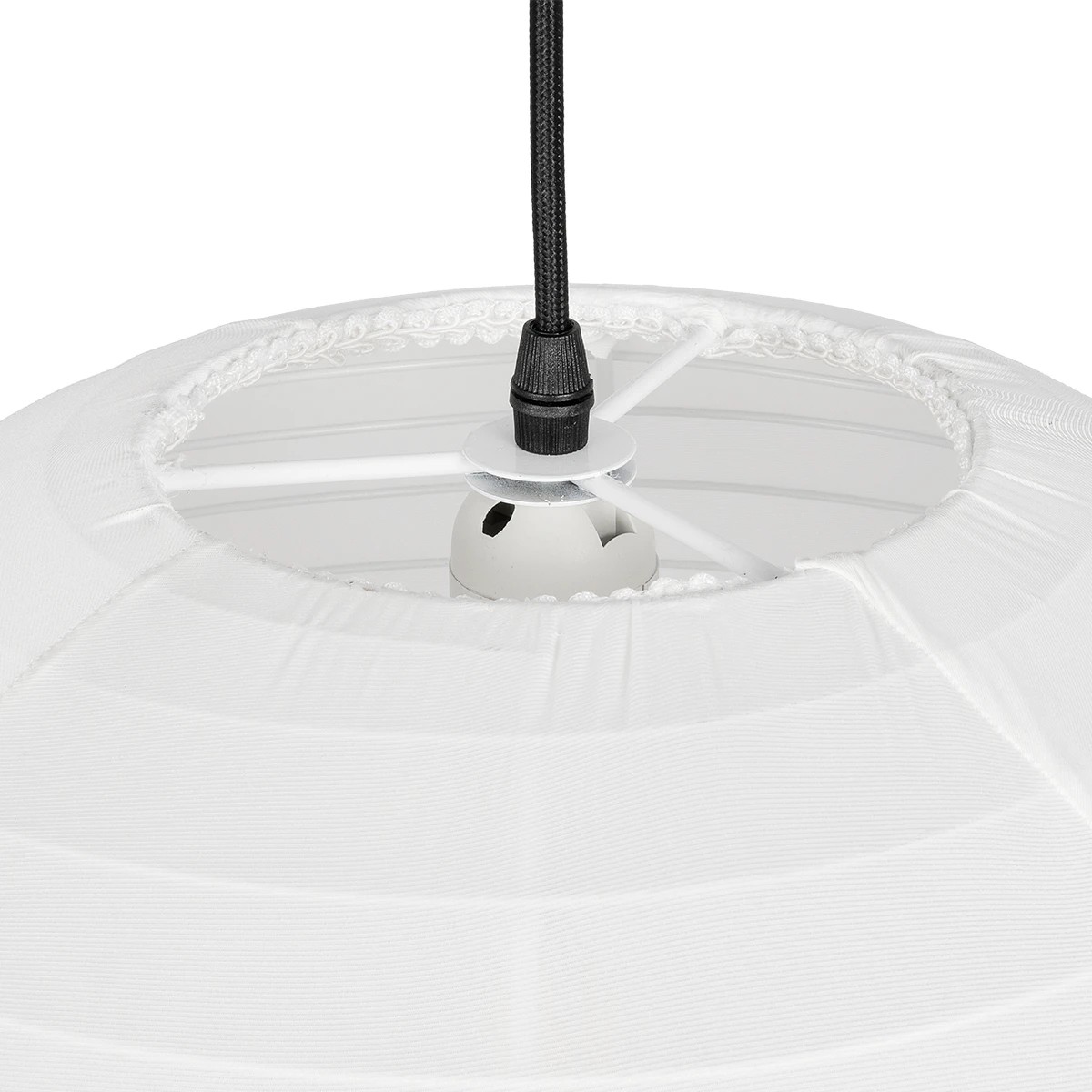GLOBOSTAR® ROMINA 62004 Μοντέρνο Κρεμαστό Φωτιστικό Οροφής με Ντουί 1 x E27 AC 220-240V IP20 - Λευκό - Μ40 x Π40 x Υ37cm - Image 7