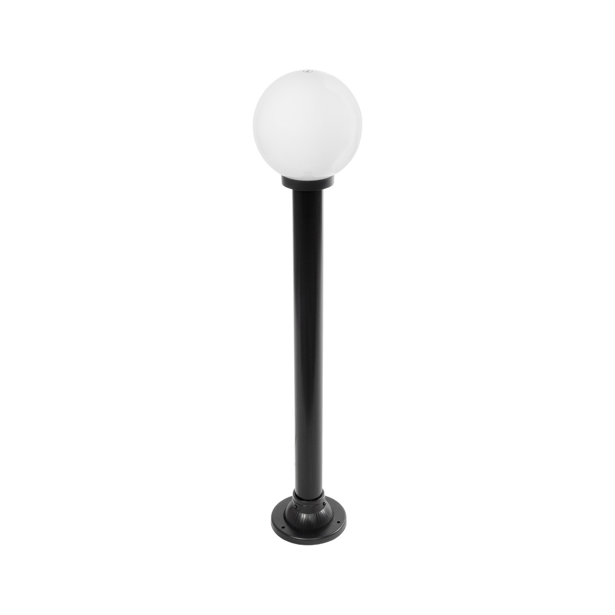 GLOBOSTAR® AGROS 61596 Φωτιστικό Κολωνάκι Κήπου με Ντουί 1 x E27 AC 220-240V Αδιάβροχο IP65 - Λευκό & Μαύρο - Μ20 x Π20 x Υ100cm - Image 2