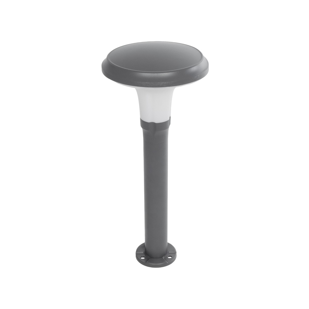 GLOBOSTAR® WHISPER 90548 Φωτιστικό Κολωνάκι Κήπου με Ντουί 1 x E27 AC 220-240V Αδιάβροχο IP65 - Γκρι Ανθρακί - Μ27 x Π27 x Υ79cm - Image 2