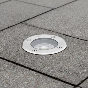 kelvo® KERIA KLV-101-0275 Χωνευτό Φωτιστικό Σποτ Δαπέδου για Λάμπα MR16 με Ντουί GU10 AC 220-240V Αδιάβροχο IP68 IK09 - Ανοξείδωτο Ατσάλι SS316 - Μ11 x Π11 x Υ11.5cm / Q10.4cm