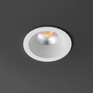 kelvo® DOT KLV-101-0301 Χωνευτό Φωτιστικό Downlight Σποτ LED 5W 625lm 38° AC 220-240V IP20 Θερμό Λευκό 2700K - Bridgelux COB Chip & TÜV SÜD Driver - Λευκό Ματ - Μ4 x Π4 x Υ5.9cm / Q3.5cm - 5 Χρόνια Εγγύηση