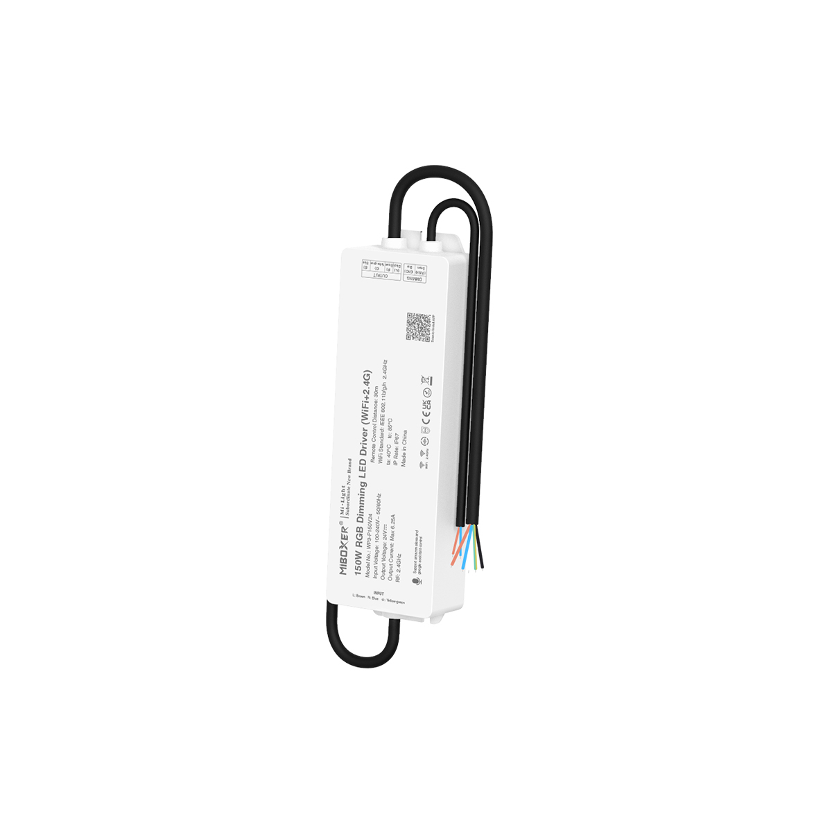 GloboStar® MiBOXER-WP5-P150V24 71440 DC Smart Wifi & RF 2.4Ghz & Push Dimming Power Supply Τροφοδοτικό SELV & Controller / Dimmer All in One 5 Καναλιών AC100-240V σε DC 24V 5 x 1.25A 30W - Max 6.25A 150W - Αδιάβροχο IP67 RGBW+WW Μ22.5 x Π7.3 x Υ3.5cm - 5 - Image 5