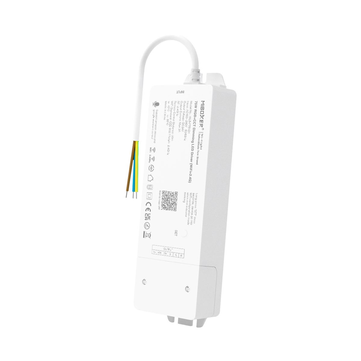 GloboStar® MiBOXER-WL5-P75V24 71441 DC Smart Wifi & RF 2.4Ghz Power Supply Τροφοδοτικό SELV & Controller / Dimmer All in One 5 Καναλιών AC100-240V σε DC 24V 5 x 0.6A 14.4W - Max 3A 75W - IP20 RGBW+WW Μ19 x Π5.5 x Υ3.2cm - 5 Years Warranty - Image 6