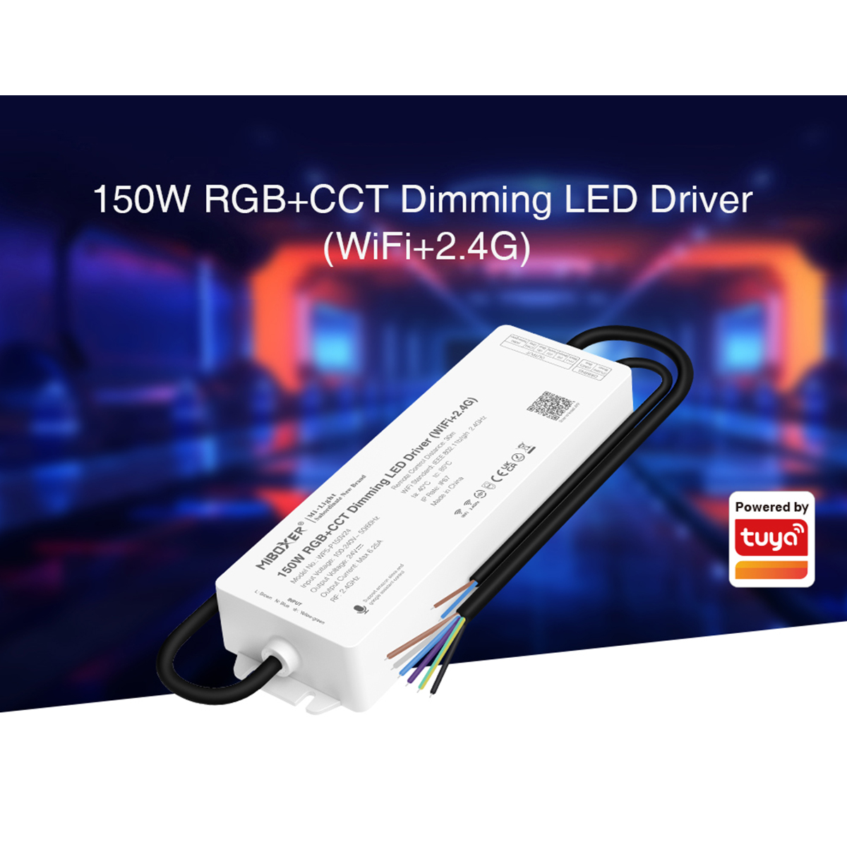 GloboStar® MiBOXER WP3-P150V24 71442 DC Smart Wifi & RF 2.4Ghz Power Supply Τροφοδοτικό SELV & Controller / Dimmer All in One 3 Καναλιών AC100-240V σε DC 24V 3 x 2.1A 50W - Max 6.25A 150W - Αδιάβροχο IP67 RGB Μ22.5 x Π7.3 x Υ3.5cm - 5 Years Warranty - Image 8