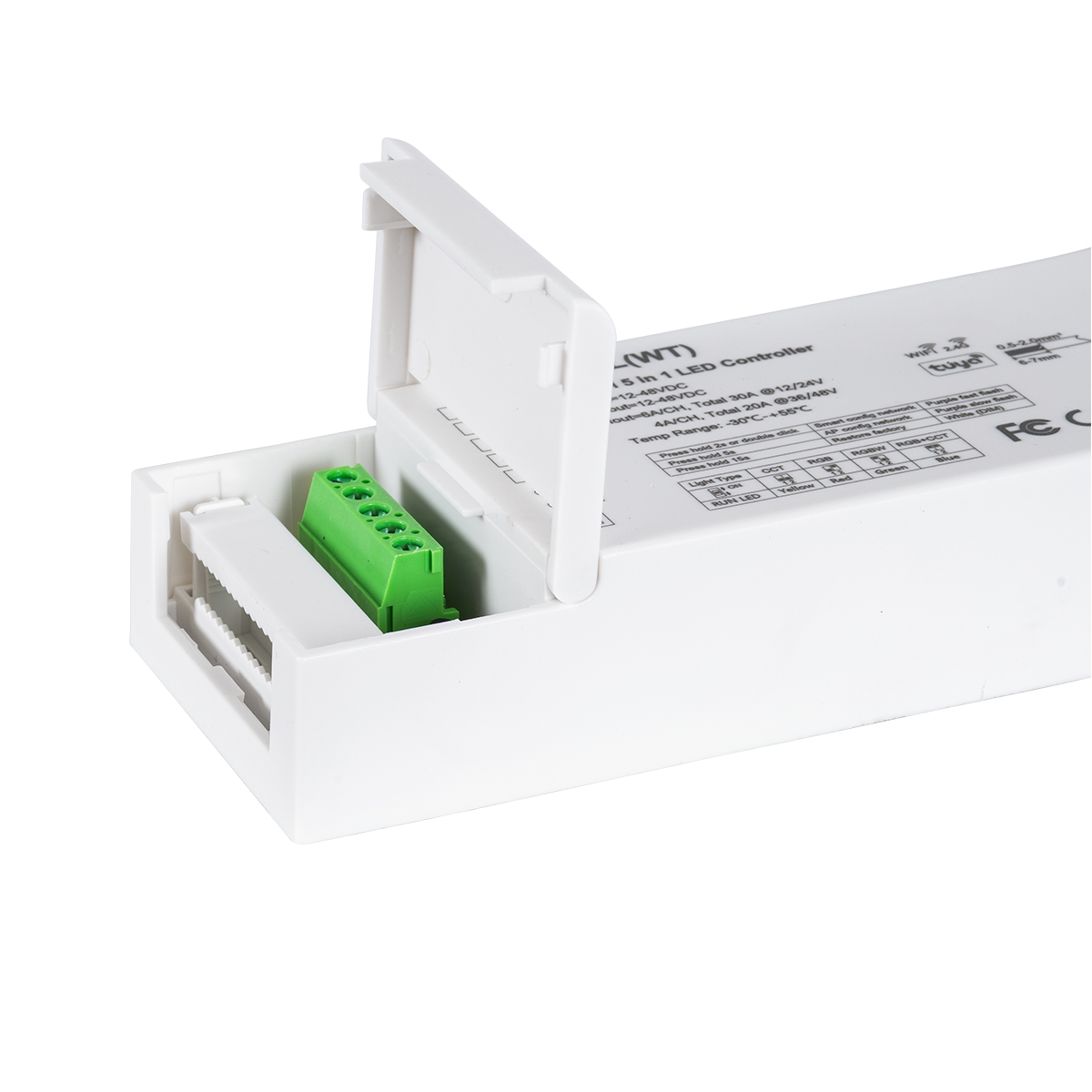 GLOBOSTAR® SKYDANCE-V5-L(WT) 71470 DC WiFi & RF 2.4Ghz & Push Dimmer / Controller με 5 x 6A 288W Κανάλια DC 12-48V 30A 1440W Max IP20 - WiFI & RF 2.4Ghz & Push Dimming - Μ18 x Π5.7 x Υ2.8cm - 5 Χρόνια Εγγύηση - Image 8