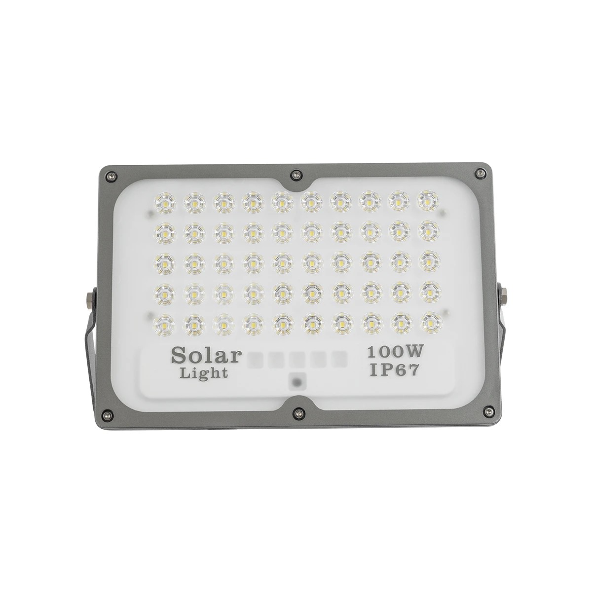 GLOBOSTAR® LUMOVOX 73067 Προβολέας LED 100W 5000lm 120° DC 5V με Φωτοβολταϊκό Panel 5V 8W & Επαναφορτιζόμενη Μπαταρία Li-ion 3.2V 5000mAh Αδιάβροχο IP67 Ψυχρό Λευκό 6000K - 120 x SMD2835 Sanan Chip - Γκρι Ανθρακί - Μ25 x Π5.5 x Υ17.5cm - 2 Χρόνια Εγγύηση - Image 5