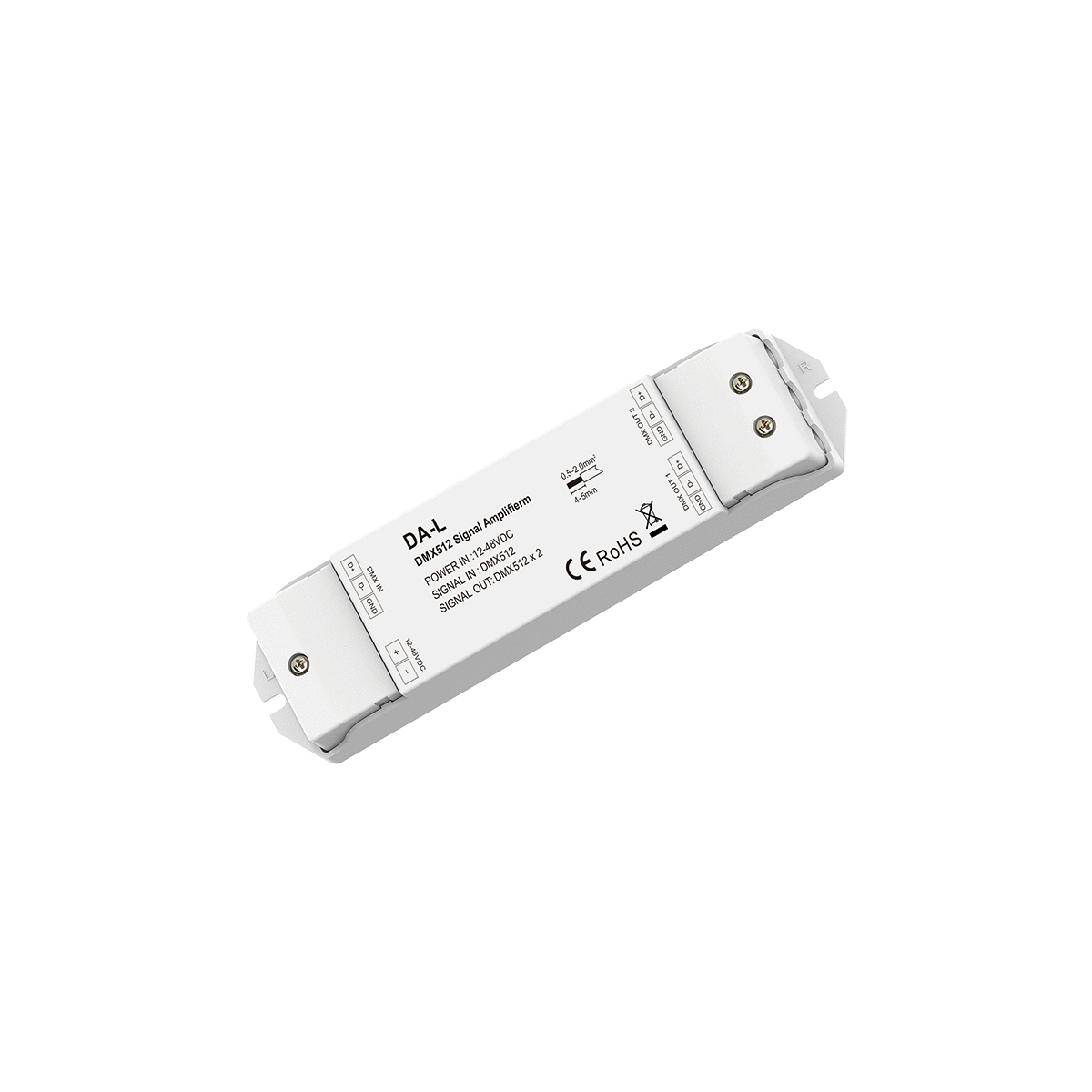 GloboStar® 73138 DA-L SKYDANCE DC DMX512 Signal Amplifier 2 Καναλιών DC 12-48V - IP20 Μ17.5 x Π4.5 x Υ2.5cm - 5 Χρόνια Εγγύηση - Image 6