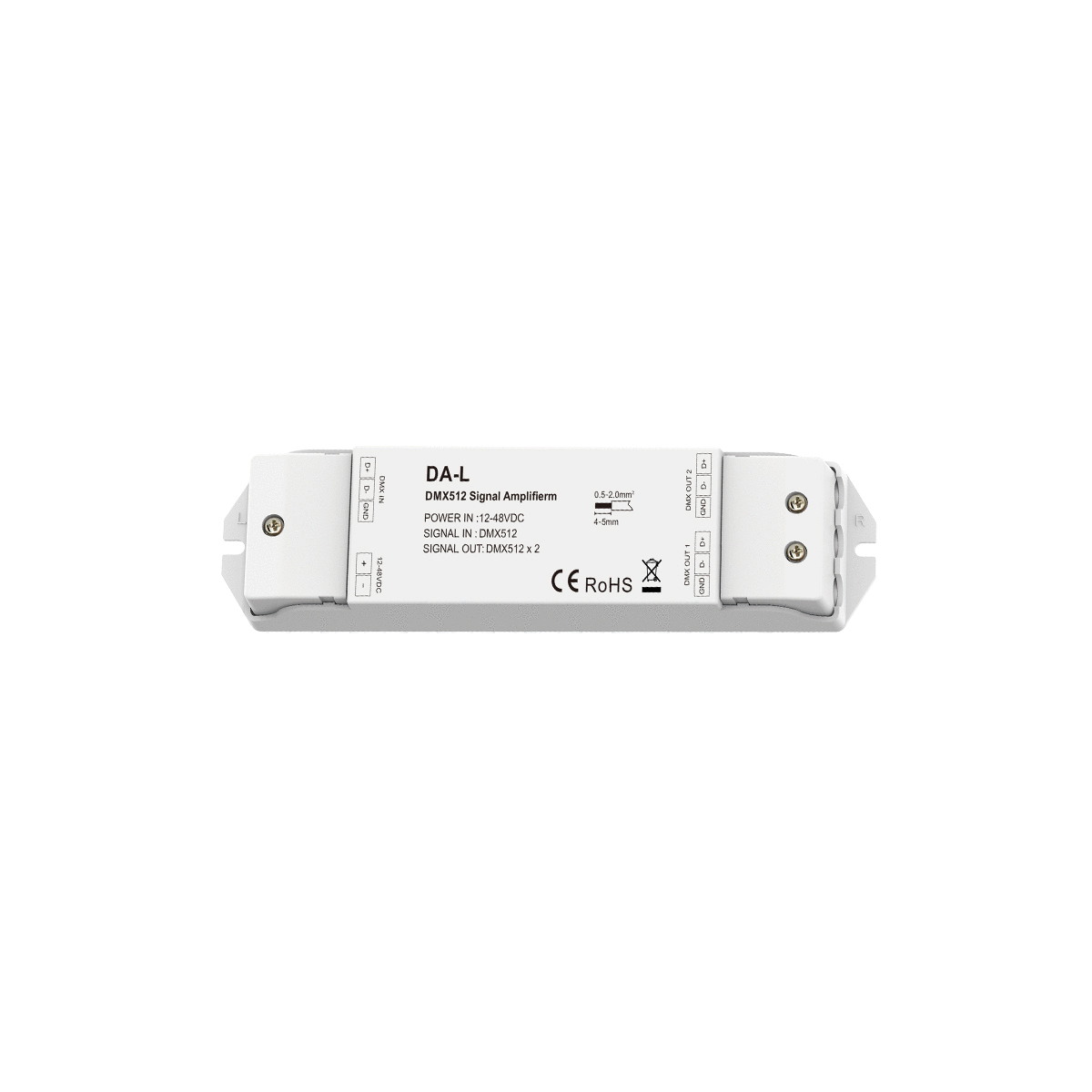 GloboStar® 73138 DA-L SKYDANCE DC DMX512 Signal Amplifier 2 Καναλιών DC 12-48V - IP20 Μ17.5 x Π4.5 x Υ2.5cm - 5 Χρόνια Εγγύηση - Image 7