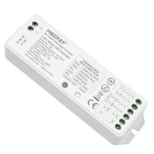 GloboStar® MiBOXER-LS2 73422 DC RF 2.4Ghz 5 in 1 Dimmer High Speed Controller / Dimmer 5 Καναλιών DC 12-24V 5 x 3A 72W - Max 15A 360W - IP20 RGBW+WW Μ13 x Π5 x Υ2.5cm - 5 Years Warranty