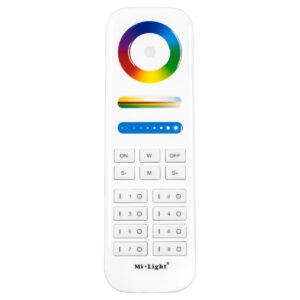 GLOBOSTAR® MiBOXER-FUT089 73426 Ασύρματο Χειριστήριο Αφής 8 Ζωνών RGBW+WW DC 3V(2 x AAA) IP20 - RF 2.4GHz - Λευκό - Μ15.6 x Π5.4 x Υ2.5cm - 3 Χρόνια Εγγύηση