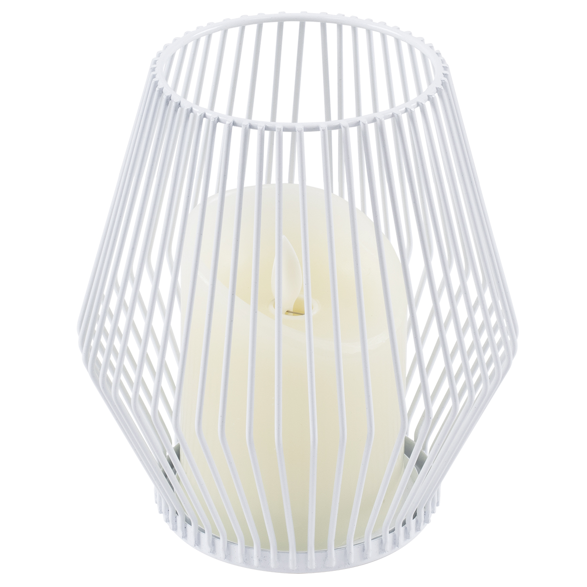 GloboStar® CANDLE 76488 Διακοσμητικό Realistic Κερί με LED Εφέ Κινούμενης Φλόγας - Μπαταρίας 2 x AA (Δεν Συμπεριλαμβάνονται) & Ασύρματο Χειριστήριο IR Θερμό Λευκό 2700K Dimmable Λευκό Φ14 x Υ16cm - Image 2
