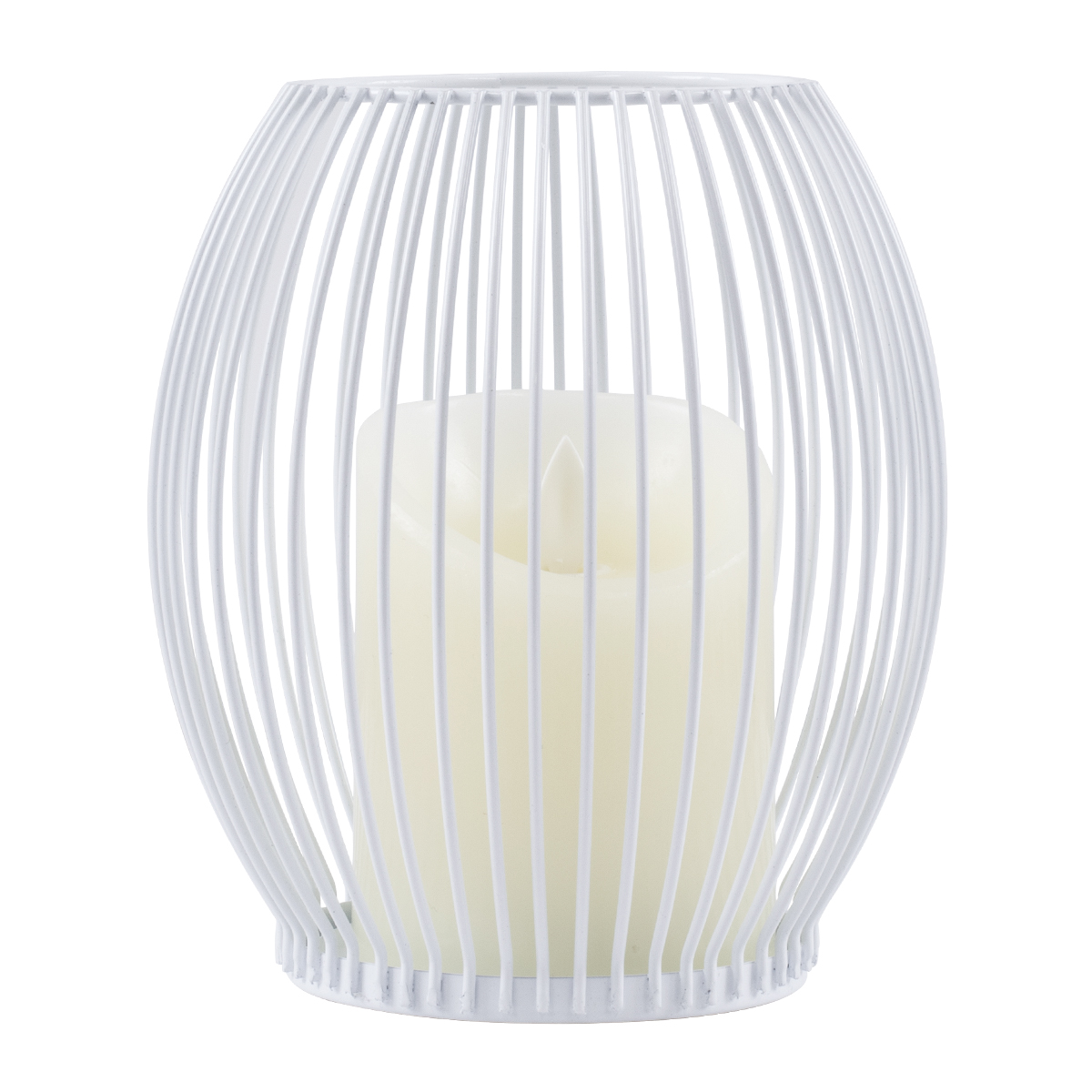 GloboStar® CANDLE 76490 Διακοσμητικό Realistic Κερί με LED Εφέ Κινούμενης Φλόγας - Μπαταρίας 2 x AA (Δεν Συμπεριλαμβάνονται) & Ασύρματο Χειριστήριο IR Θερμό Λευκό 2700K Dimmable Λευκό Φ14 x Υ16cm - Image 3