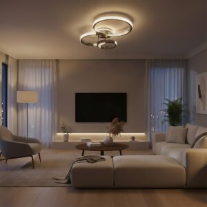 kelvo® DIAMOND KLV-101-0226 Φωτιστικό Οροφής LED 100W 10000lm 360° AC 220-240V IP20 Ρυθμιζόμενο Λευκό CCT με Χειριστήριο από 2700K έως 6000K Dimmable - Lumileds SMD Chip - Μαύρο Ματ - Μ80 x Π50 x Υ20cm - 3 Χρόνια Εγγύηση