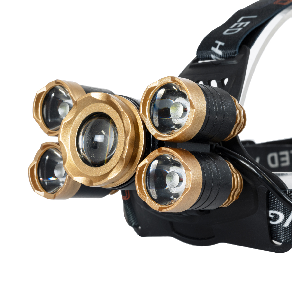 GloboStar® 79060 Φορητός Φακός Κεφαλής LED CREE 30W με Επαναφορτιζόμενη Μπαταρία 5200mAh & Καλώδιο Φόρτισης USB - Ψυχρό Λευκό 6000K - Μ8.5 x Π5.5 x Υ5cm - Image 6