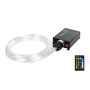 GLOBOSTAR® LUMOFIBRA 79613 Κιτ Συστήματος Οπτικής Ίνας με 150τεμ Φ1mm x Μ200cm & RF Ασύρματο Χειριστήριο LED 5W 200lm 1° AC 220-240V IP20 Πολύχρωμο RGB - Μ11.5 x Π9 x Υ4cm - 2 Χρόνια Εγγύηση